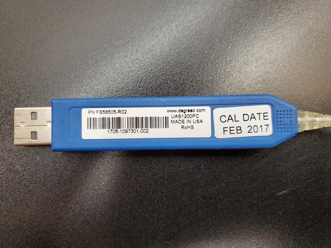 ACCUSENSE DegreeC USB UAS1200PC Air Velocity & Temperature Sensor 5M Cable A