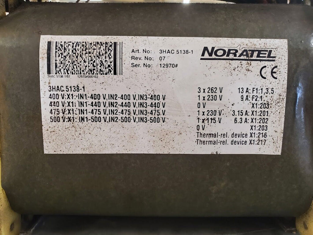 Noratel 3HAC 5138-1 Three Phase 3PH Robot Transformer ABB IRB 1400 M2000