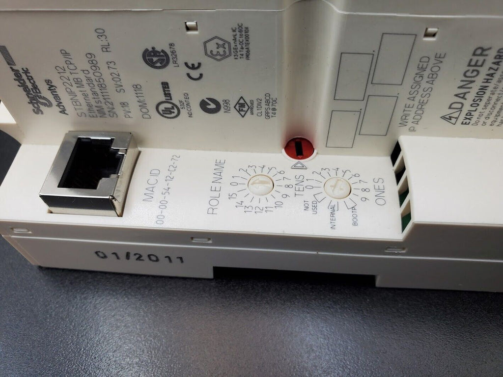 Schneider Telemecanique STBNIP2212 Ethernet MB TCP/IP NIM PLC Control Advantys