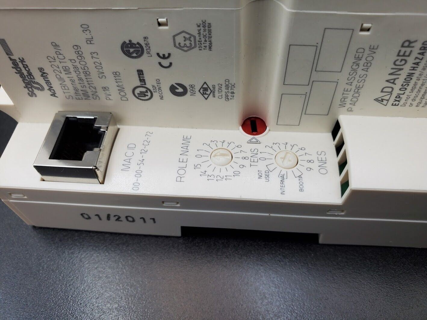 Schneider Telemecanique STBNIP2212 Ethernet MB TCP/IP NIM PLC Control Advantys