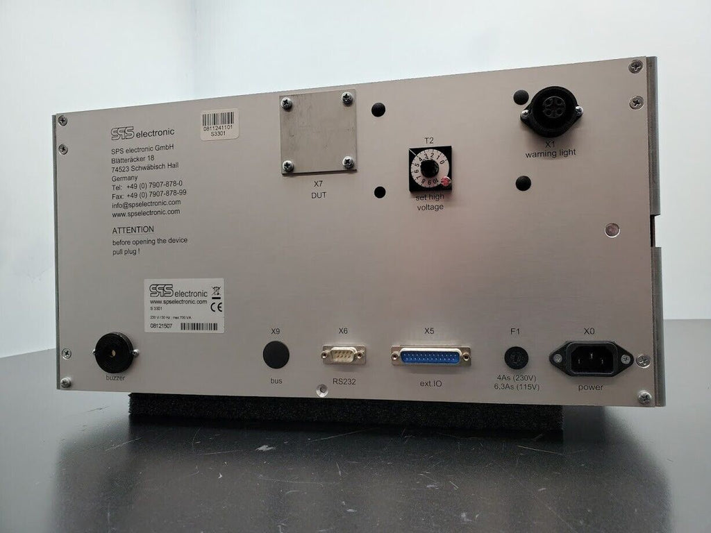 SPS Electronic S3301E High Voltage DC Safety Tester HI POT 0.5 - 6kV / 10mA 230V