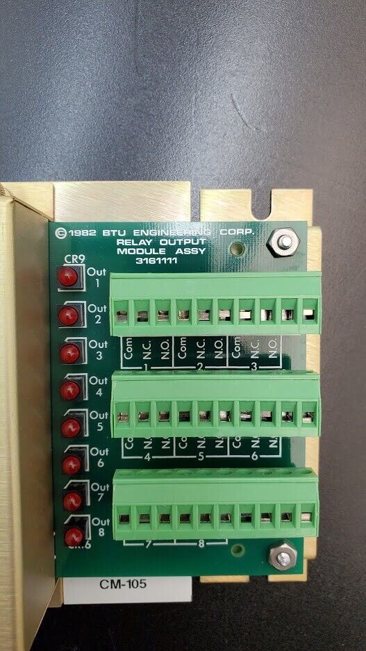Bruce OUTPUT MODULE 9760131 Relay Output 3161111 SERIAL I/O 3161081 Tube Furnace