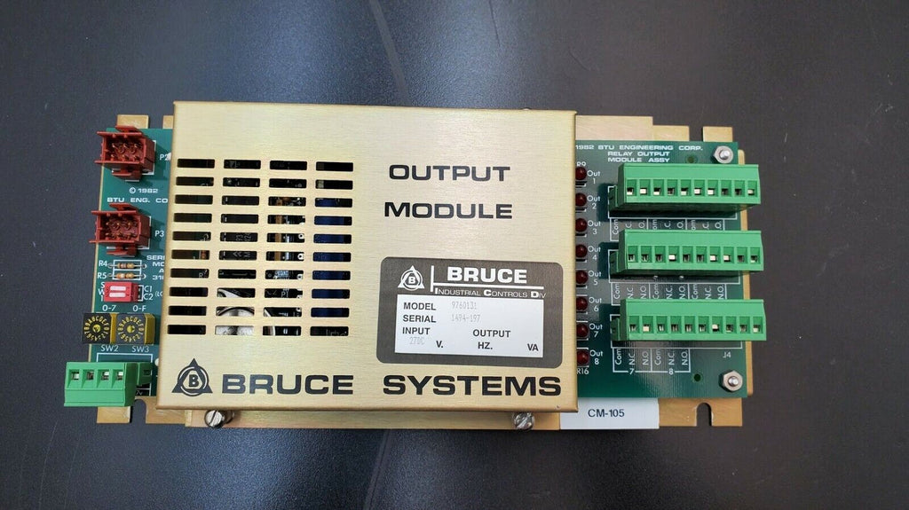 Bruce OUTPUT MODULE 9760131 Relay Output 3161111 SERIAL I/O 3161081 Tube Furnace