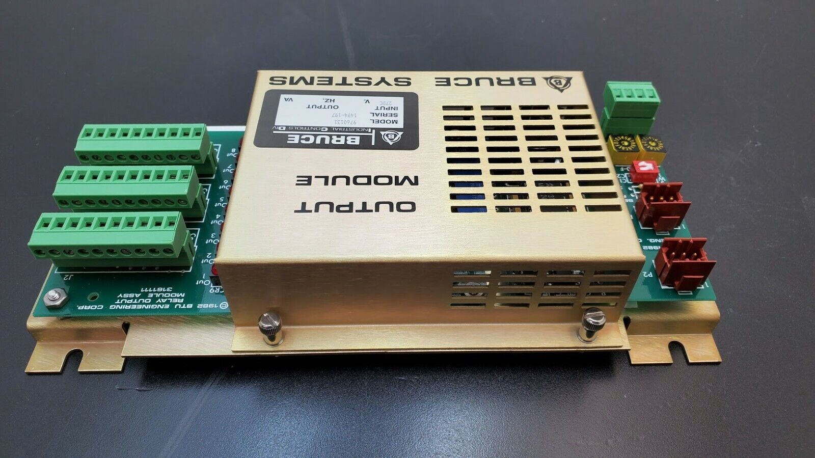 Bruce OUTPUT MODULE 9760131 Relay Output 3161111 SERIAL I/O 3161081 Tube Furnace