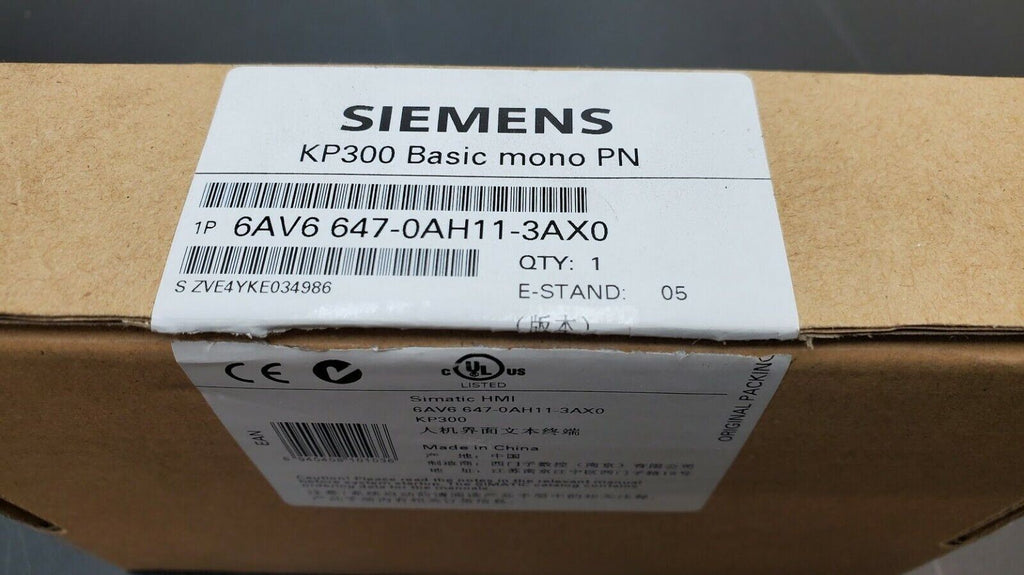 SIEMENS SIMATIC HMI KP300 6AV6 647-0AH11-3AX0 Basic mono PN Panel NEW IN BOX
