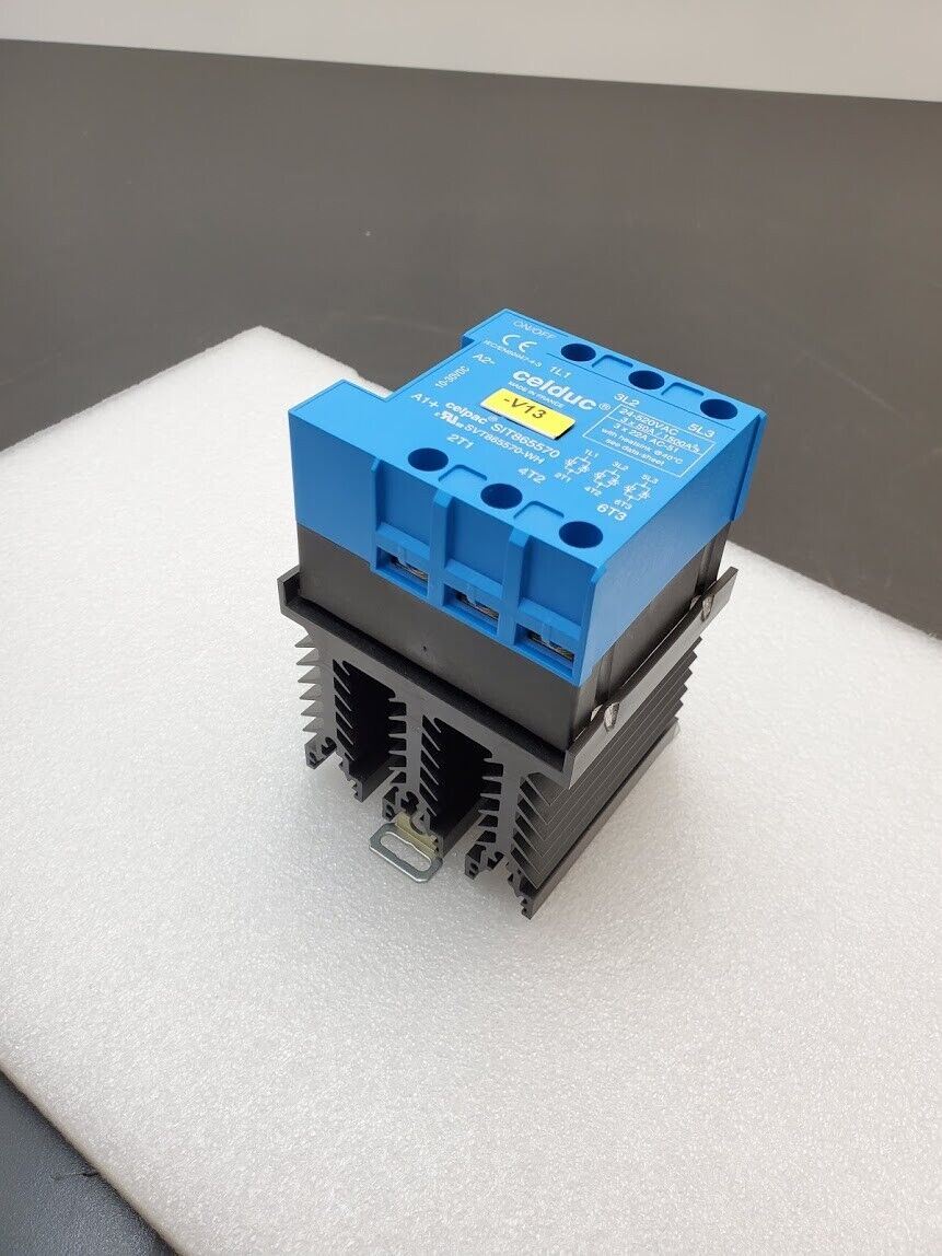 Celduc SIT865570 3 PH Phase Solid State Contactor 10-30VDC Input 24-520VAC 3x22A