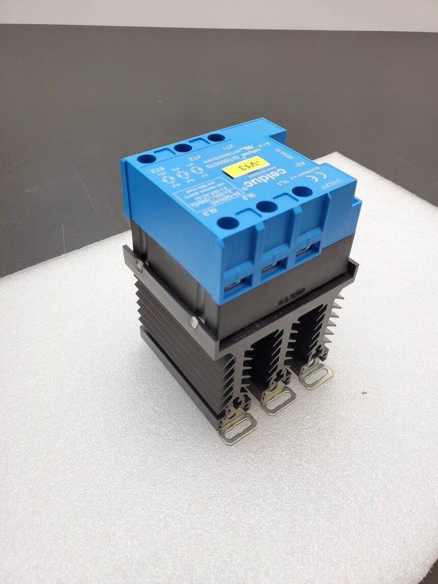 Celduc SIT865570 3 PH Phase Solid State Contactor 10-30VDC Input 24-520VAC 3x22A