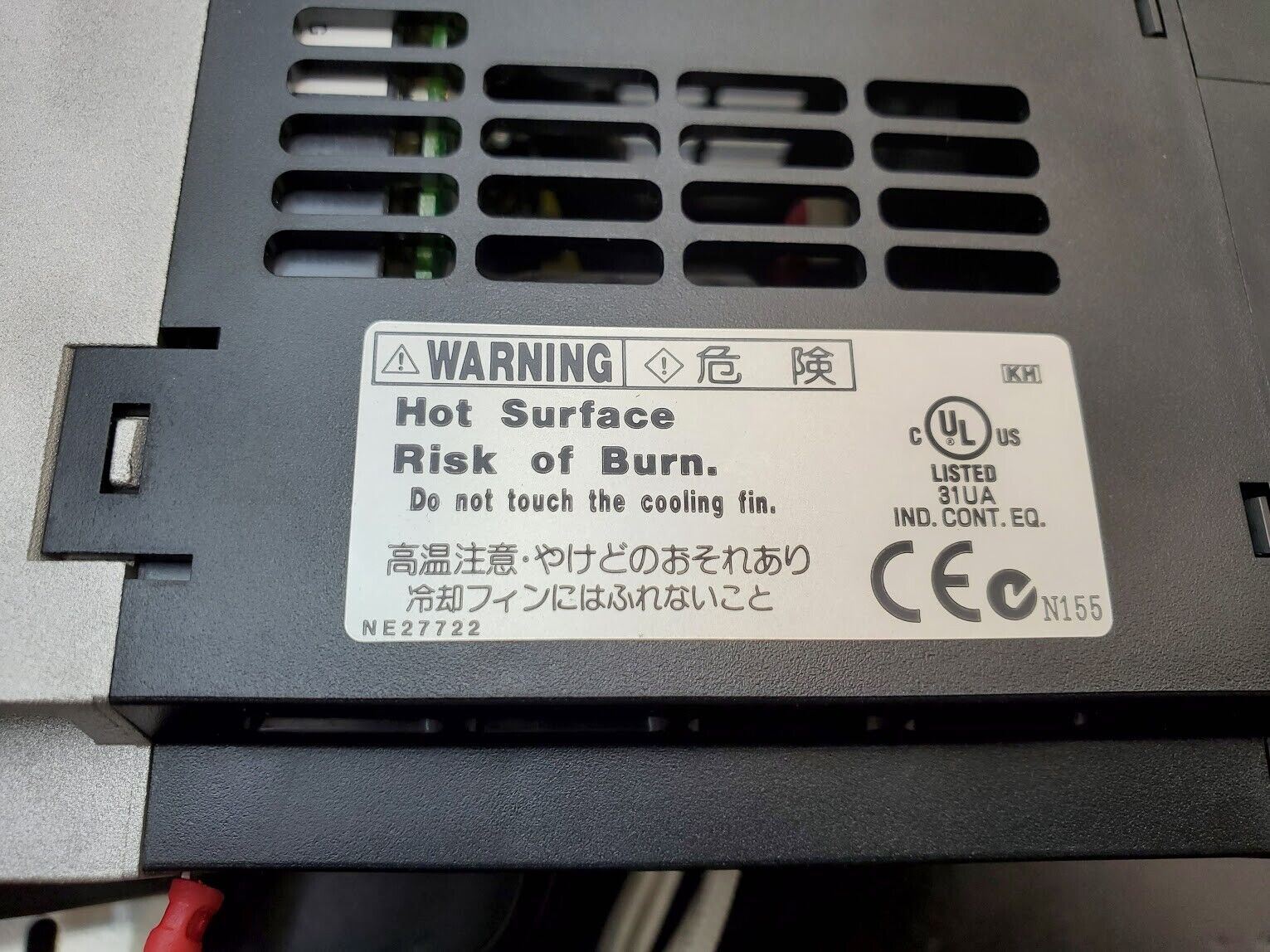 Hitachi VFD Inverter Drive WJ200-004HF 3 Phase 0.4KW 380-480V in/out 2A 1/2 HP