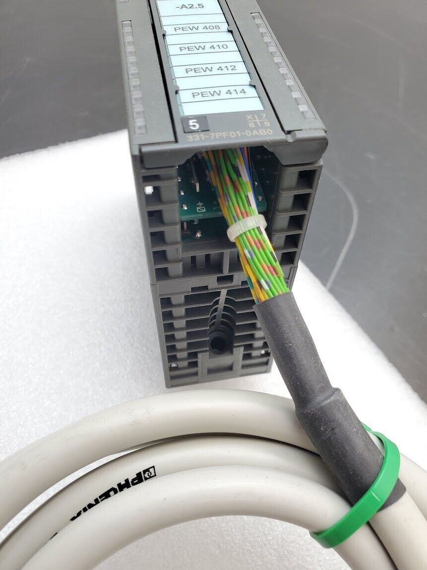 Siemens 6ES7 331-7PF01-0AB0 SIMATIC S7-300 Analog Input AI 8xRTD w/ breakout