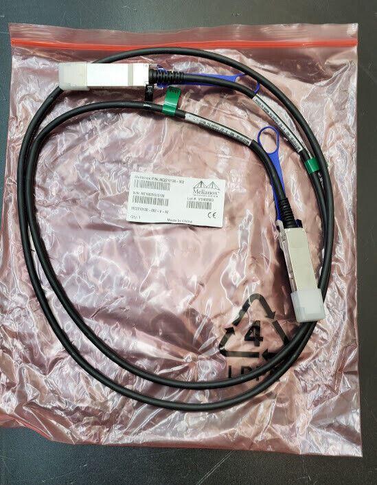 Mellanox NVIDIA MC2210130-002 Direct Attach Copper Cable Ethernet 40GbE QSFP 2m