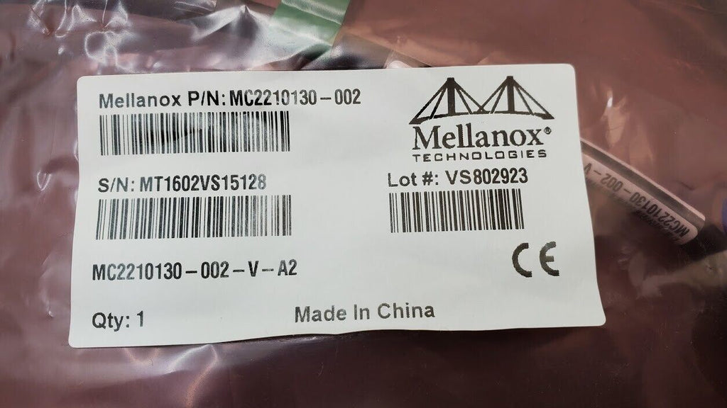 Mellanox NVIDIA MC2210130-002 Direct Attach Copper Cable Ethernet 40GbE QSFP 2m
