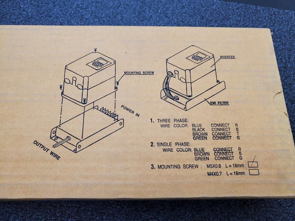 DELTA ELECTRONICS 26TDT1W4B4 VFD EMI 3 Phase Line Filter 480V 26A 50/60Hz NEW