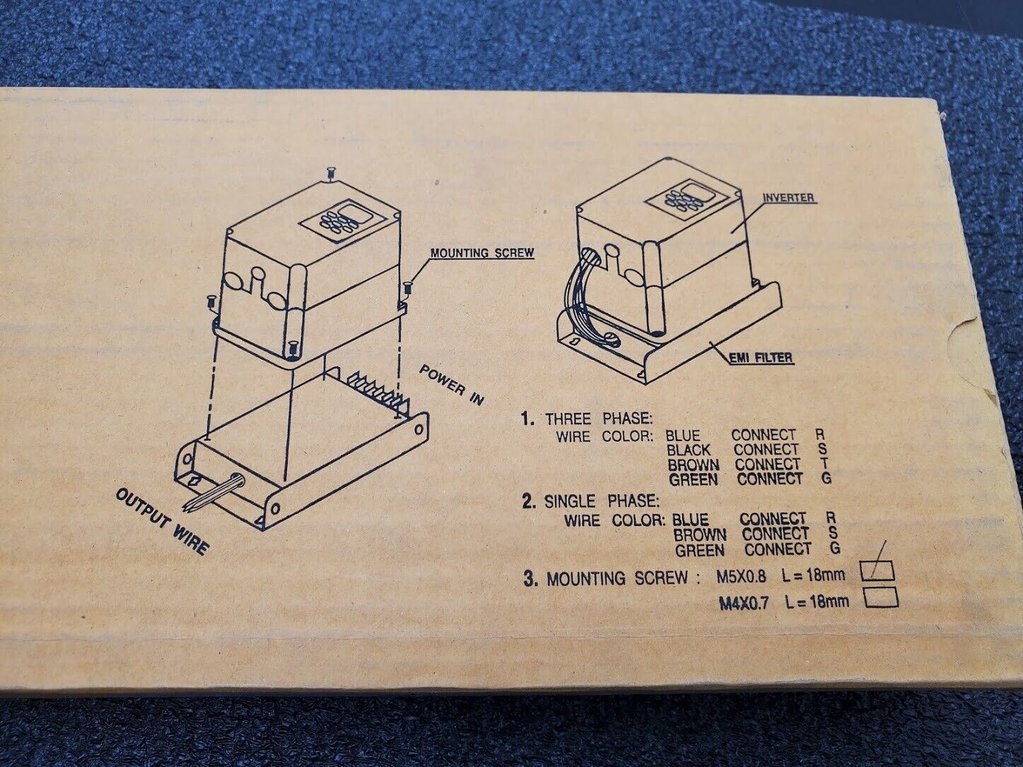 DELTA ELECTRONICS 26TDT1W4B4 VFD EMI 3 Phase Line Filter 480V 26A 50/60Hz NEW