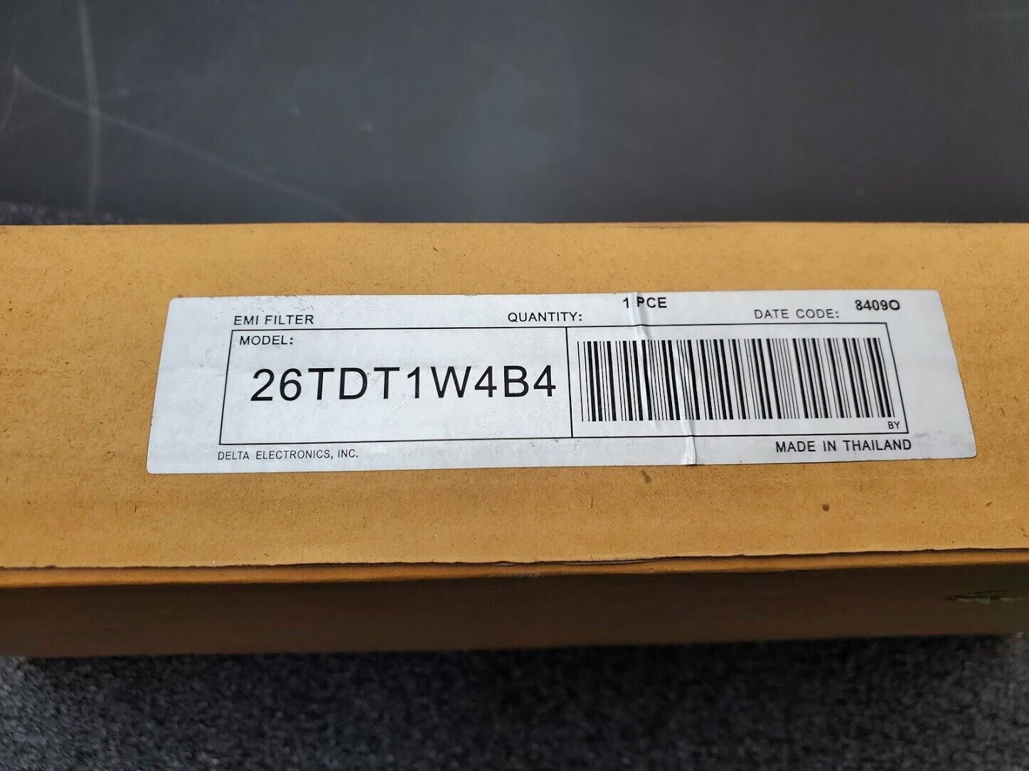 DELTA ELECTRONICS 26TDT1W4B4 VFD EMI 3 Phase Line Filter 480V 26A 50/60Hz NEW