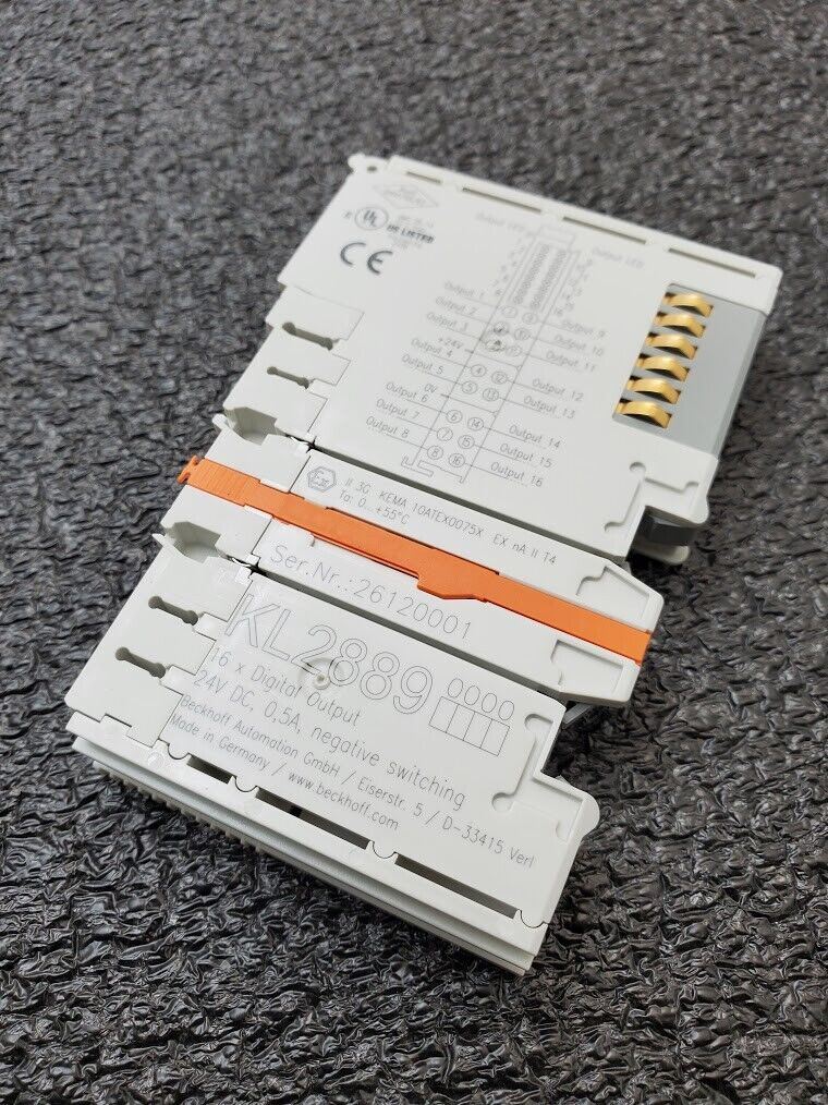 Beckhoff KL2889 HD Bus Terminal 16x Digital Output 24VDC Neg. Ground Switching