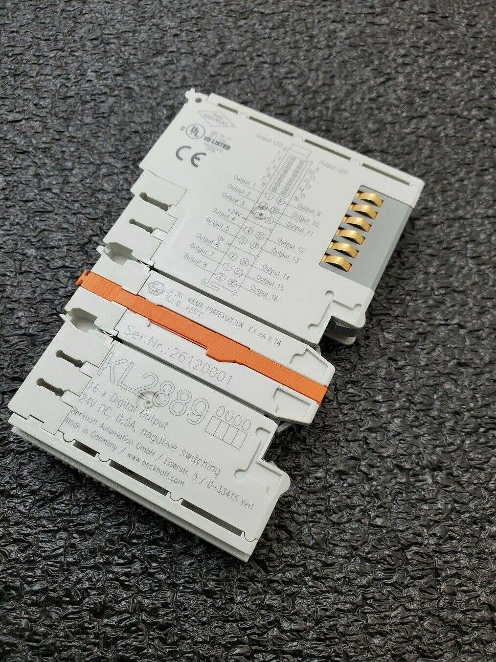 Beckhoff KL2889 HD Bus Terminal 16x Digital Output 24VDC Neg. Ground Switching