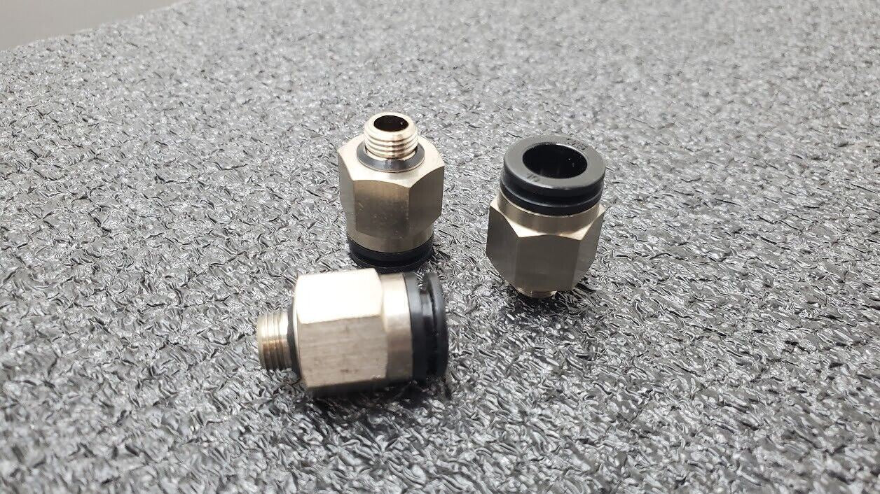 3x SMC KAH10-U02 Antistat One-Touch Fittings 10mm Applicable Tubing 1/4" Thread