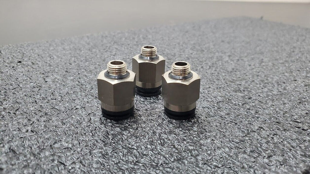 3x SMC KAH10-U02 Antistat One-Touch Fittings 10mm Applicable Tubing 1/4" Thread