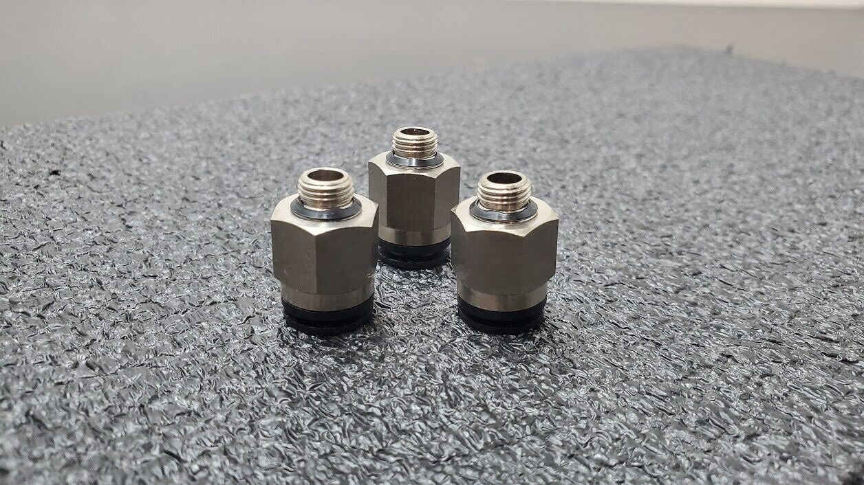 3x SMC KAH10-U02 Antistat One-Touch Fittings 10mm Applicable Tubing 1/4" Thread