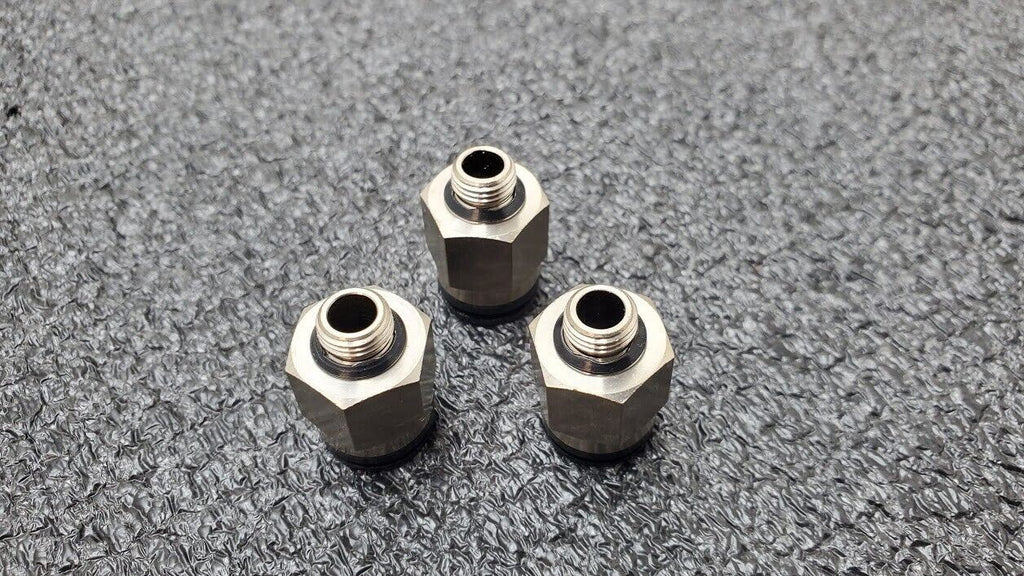 3x SMC KAH10-U02 Antistat One-Touch Fittings 10mm Applicable Tubing 1/4" Thread