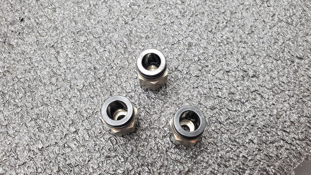 3x SMC KAH10-U02 Antistat One-Touch Fittings 10mm Applicable Tubing 1/4" Thread