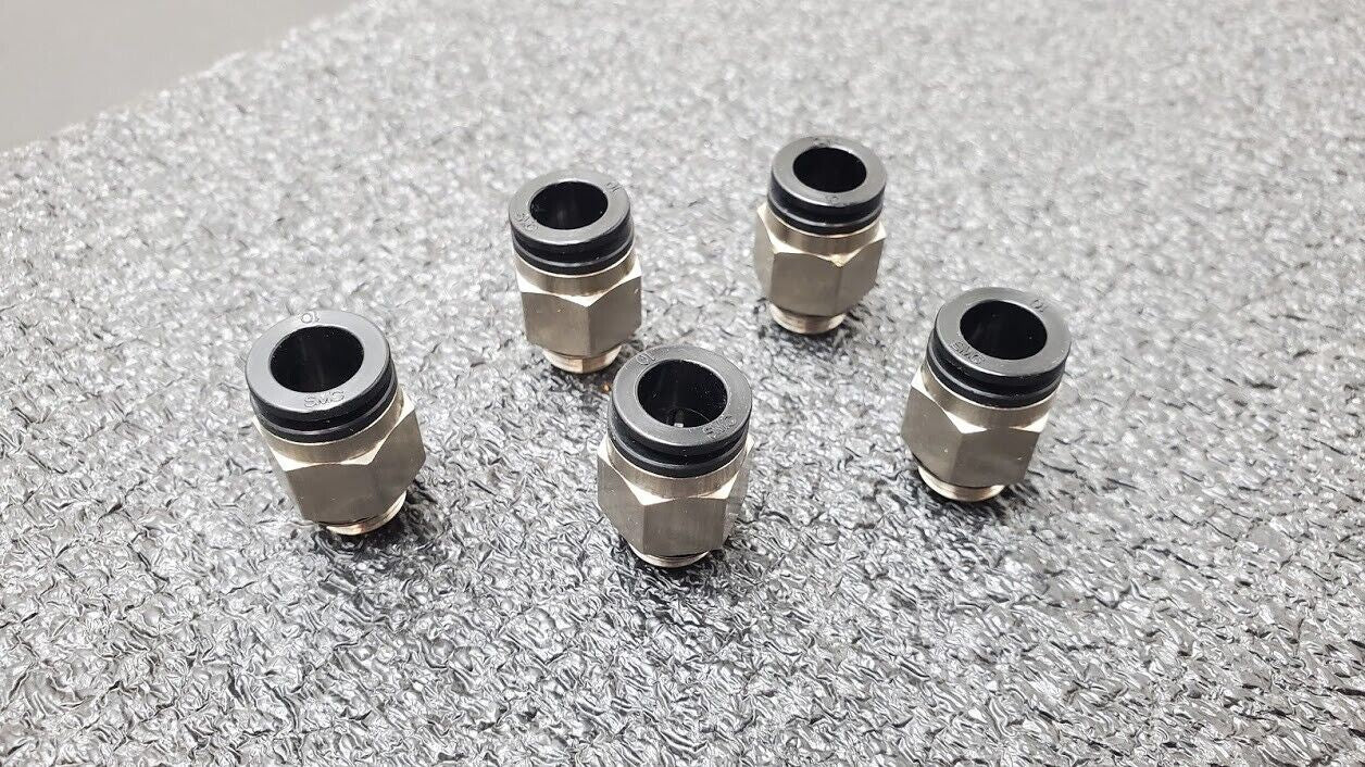 5x SMC KAH10-U03 Antistat One-Touch Fittings 10mm Applicable Tubing 3/8" Thread