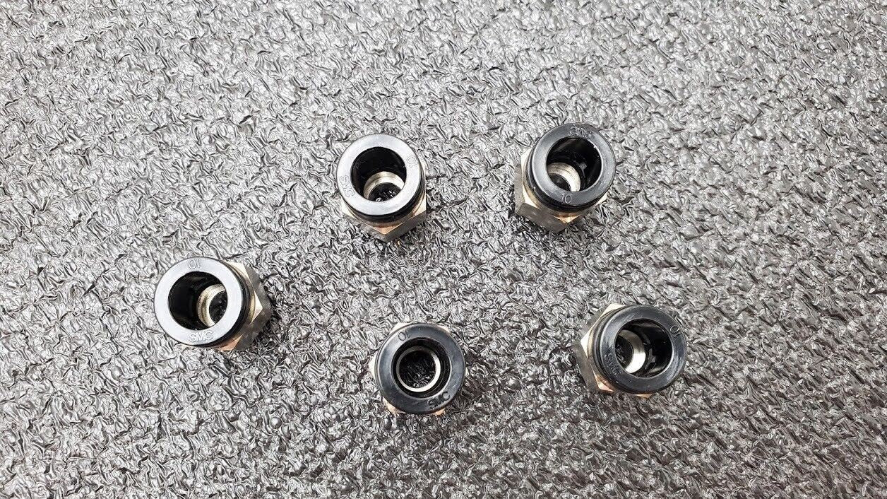 5x SMC KAH10-U03 Antistat One-Touch Fittings 10mm Applicable Tubing 3/8" Thread