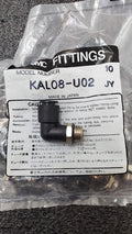 10x SMC KAL08-U02 Antistat One-Touch Fittings 8mm Applicable Tubing 1/4" Thread