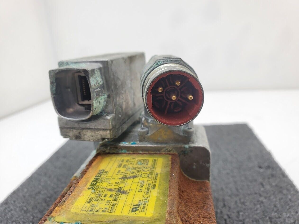 Siemens 1FK7032-5AF21-1LA0 AC Servo Motor 14mm Shaft AM20DQ M38 Encoder IP64 3PH