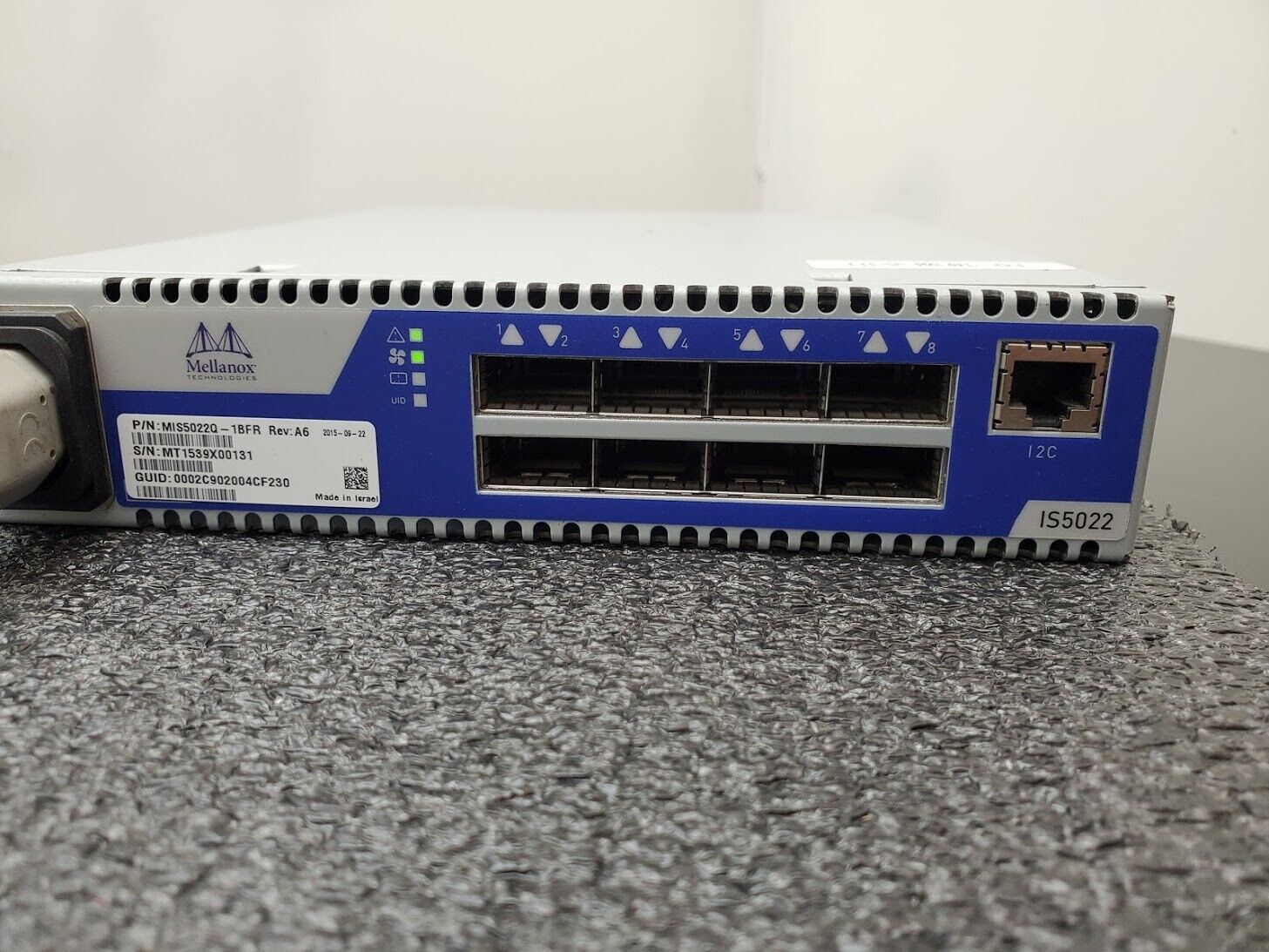 Mellanox MIS5022Q  IS5022 Infiniscale IV 8 Port QSFP 40Gb/s Infiniband Switch