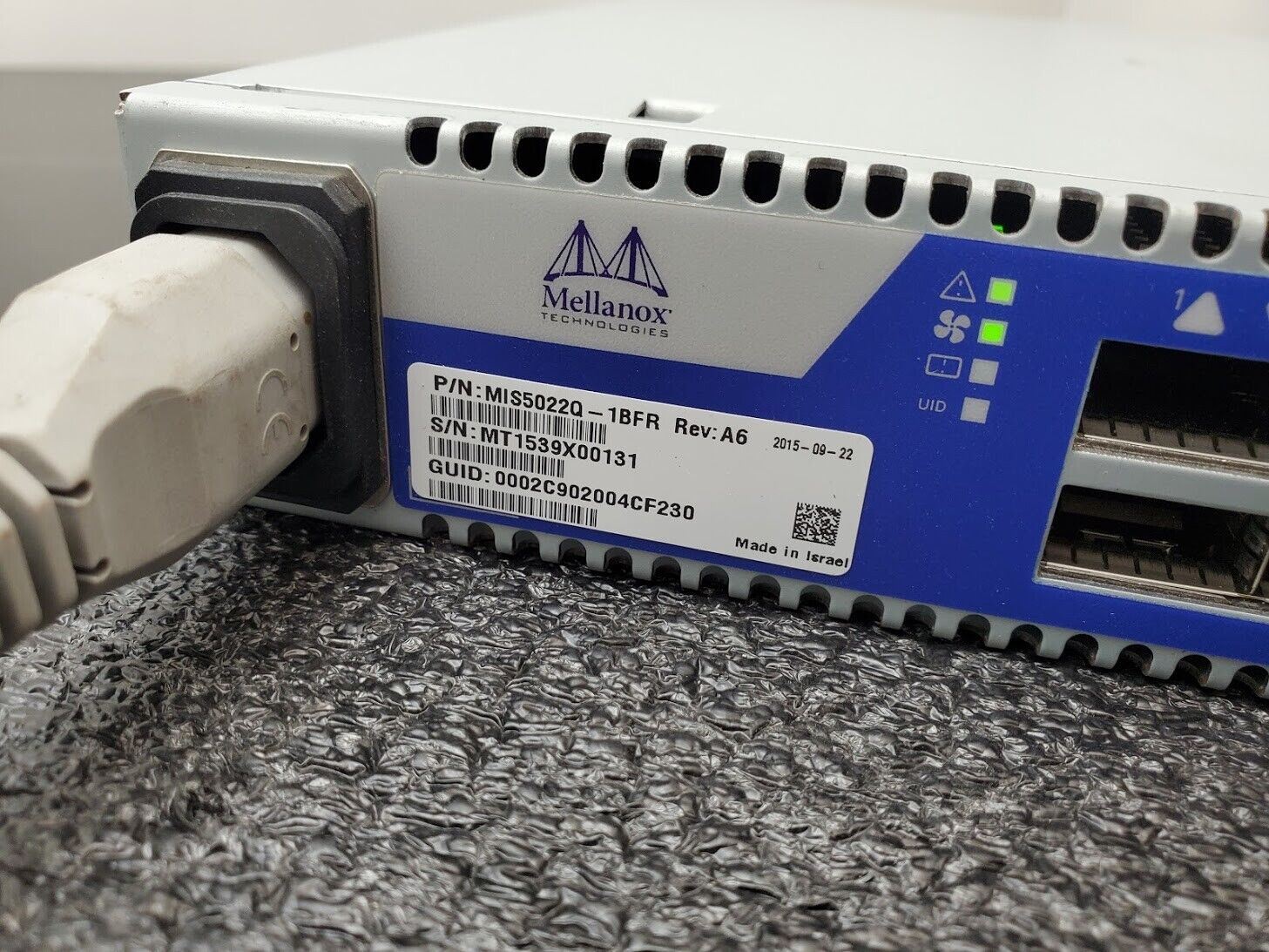 Mellanox MIS5022Q  IS5022 Infiniscale IV 8 Port QSFP 40Gb/s Infiniband Switch
