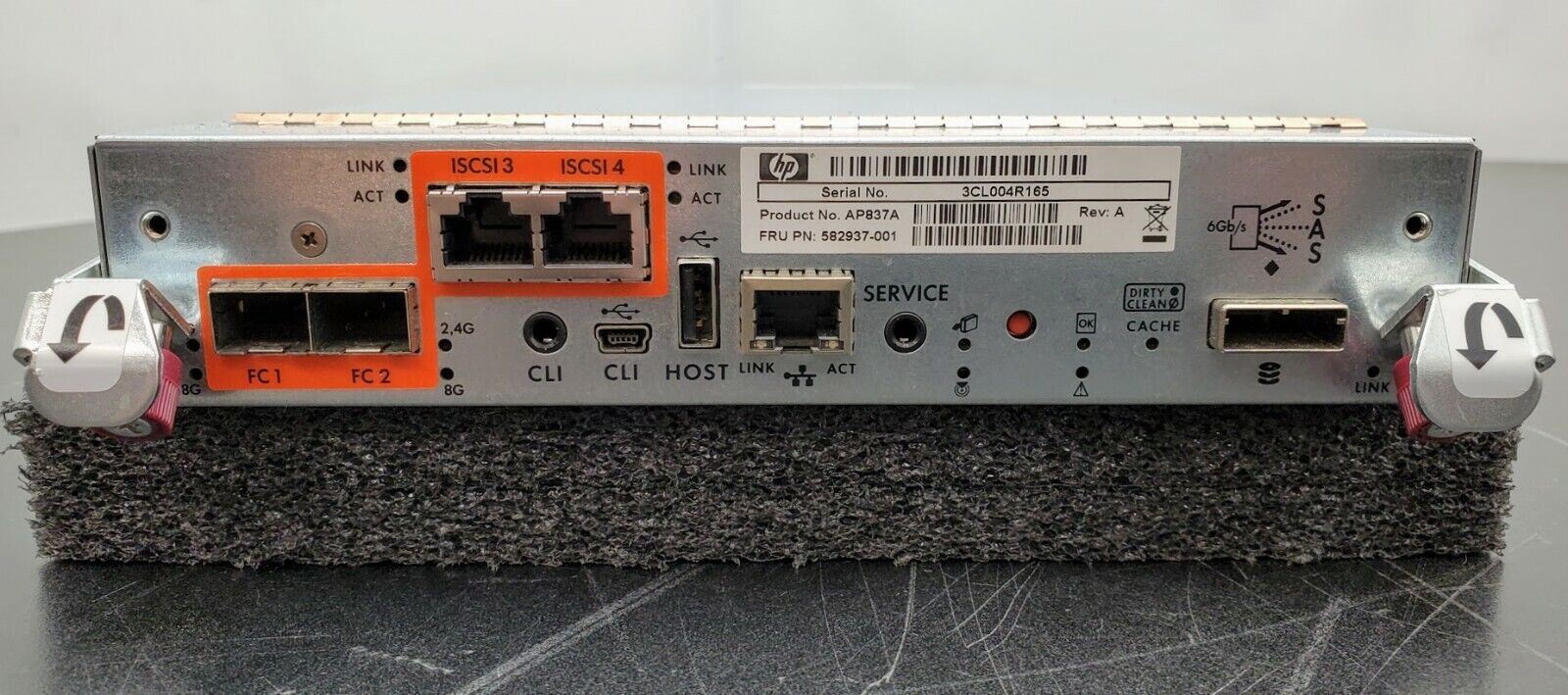For Parts HP AP837A for StorageWorks P2000 3PAR SAS FC iSCSI Control 582937-001
