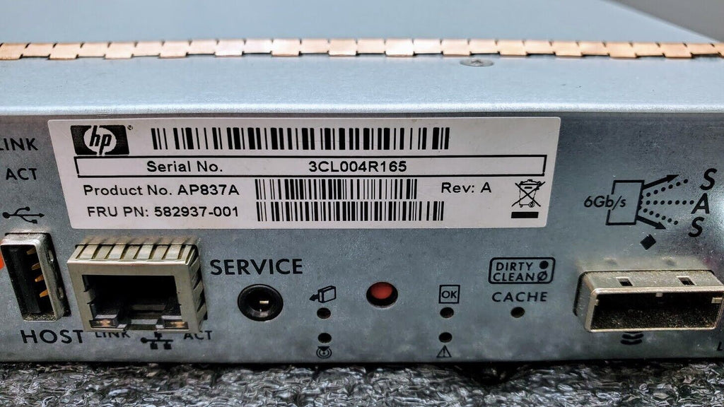 For Parts HP AP837A for StorageWorks P2000 3PAR SAS FC iSCSI Control 582937-001