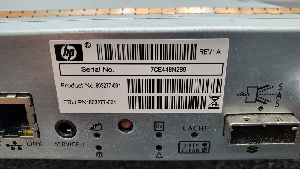 For Parts HP 803277-001 MSA 1040 2 Port SAS SFF Storage Dual Controller CF Card