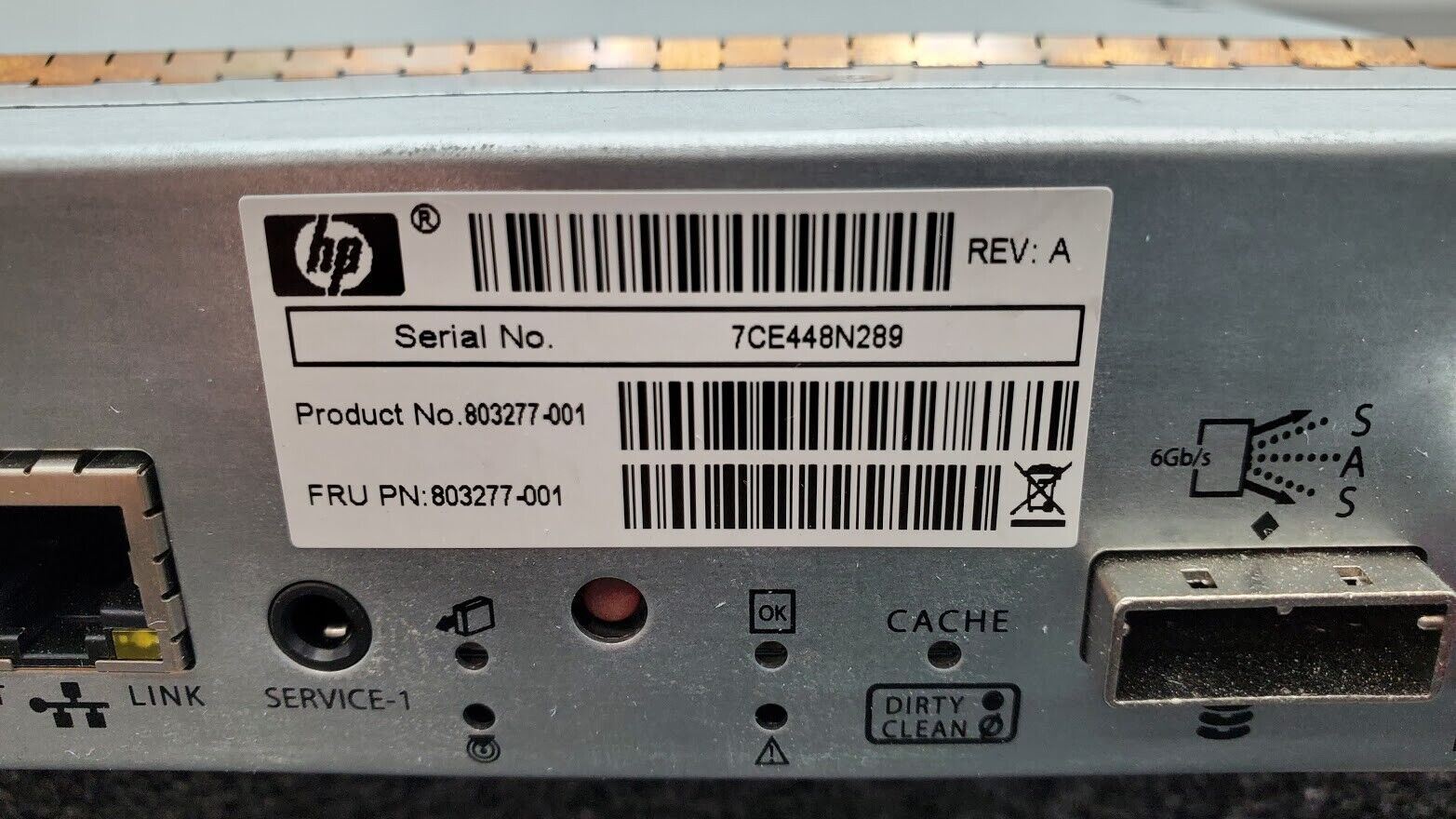 For Parts HP 803277-001 MSA 1040 2 Port SAS SFF Storage Dual Controller CF Card