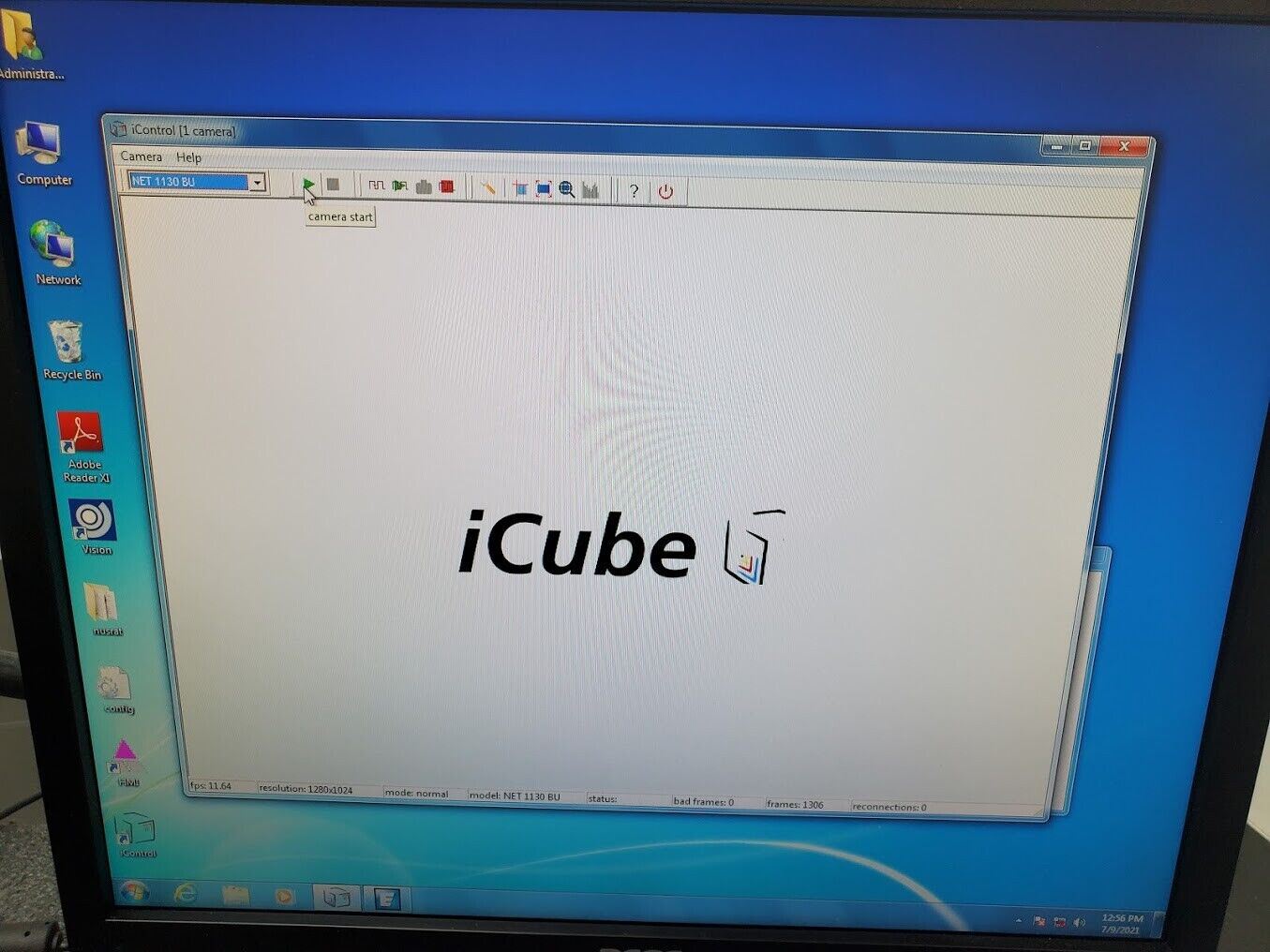 NET iCube NS1130BU Industrial Vision Camera System + Computer 1:2.0 Monochrome