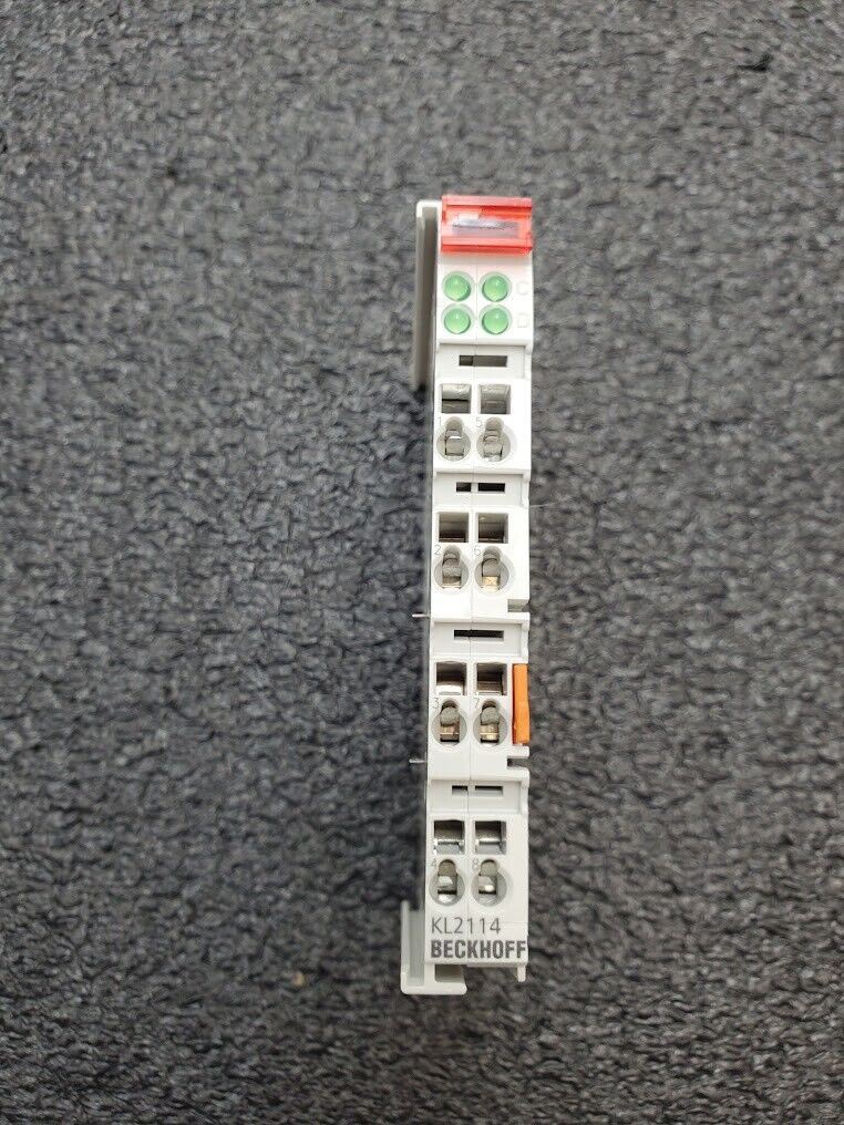 BECKHOFF KL2114 KL 2114 4x Digital Output Module 24VDC  0.5A Output DIN Rail
