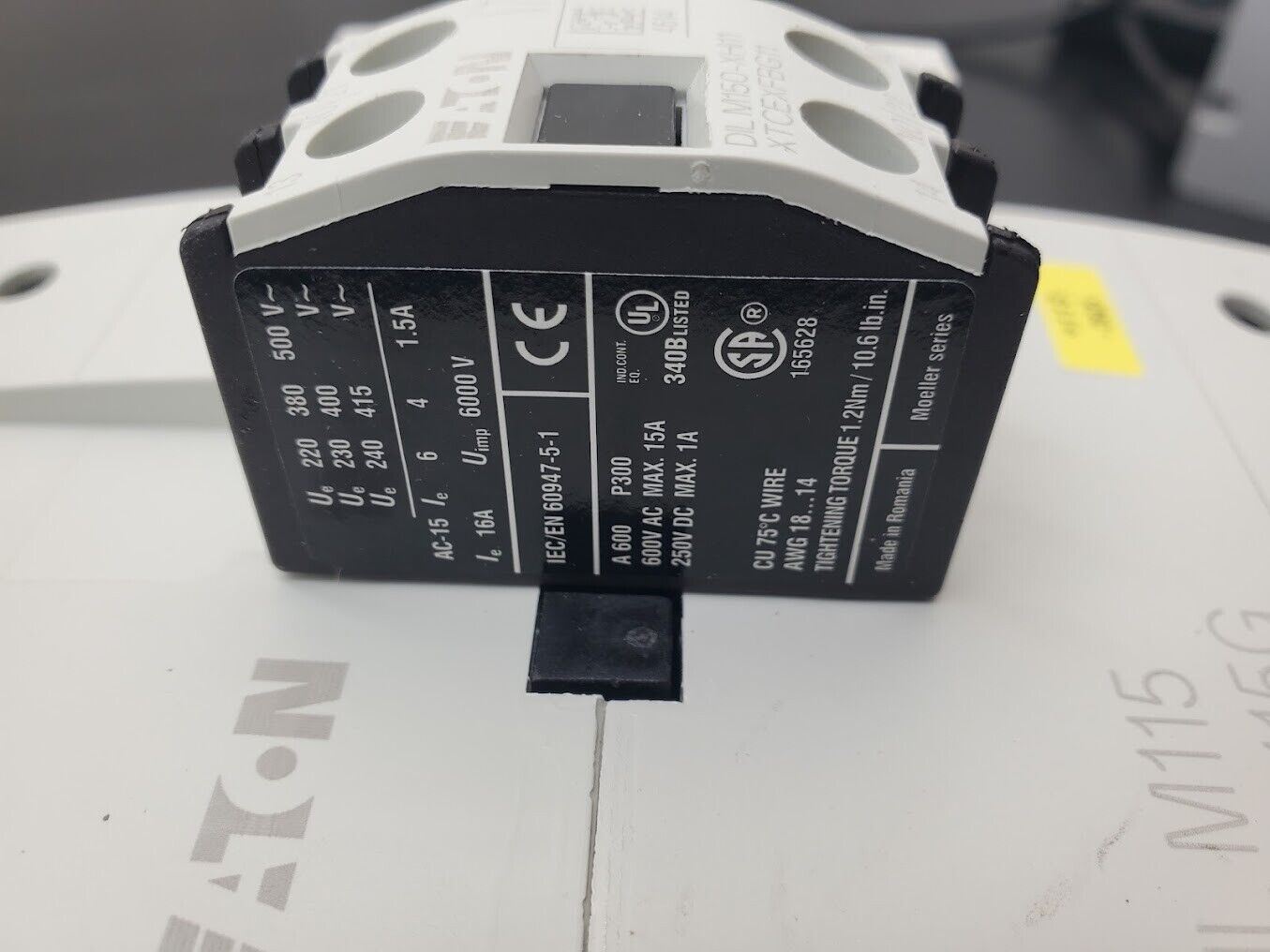 Eaton DIL M115 XTCE115G Contactor 220-690VAC 250VDC 3PH 24VDC Coil 10-100HP