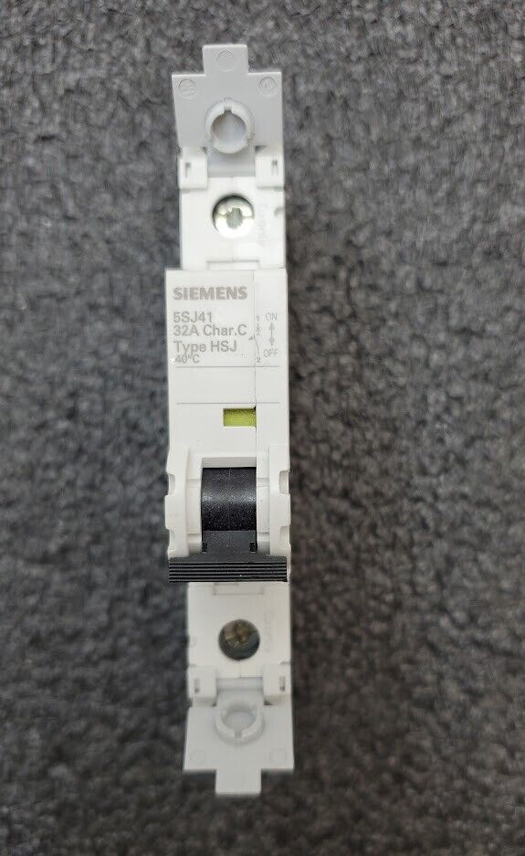 SIEMENS 5SJ4132-7HG41 Circuit Breaker 5SJ41, 32A, 240 V, 50/60Hz Type HSJ 1-Pole