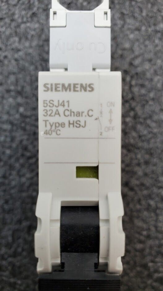 SIEMENS 5SJ4132-7HG41 Circuit Breaker 5SJ41, 32A, 240 V, 50/60Hz Type HSJ 1-Pole