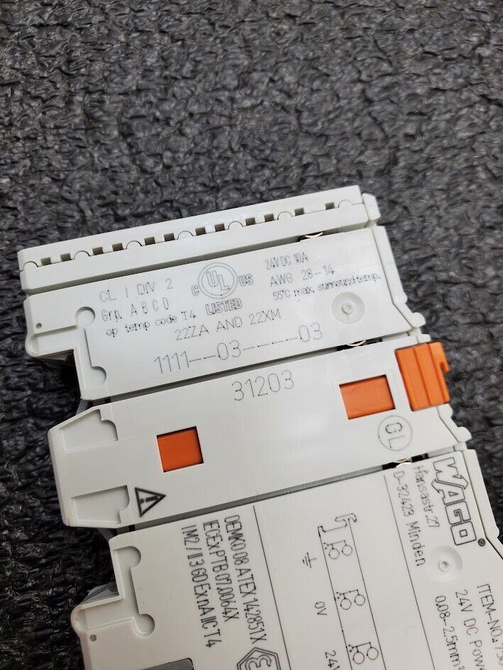 Wago 750-602 24VDC Power Supply Module 10A Din Rail Working Pull Guaranteed