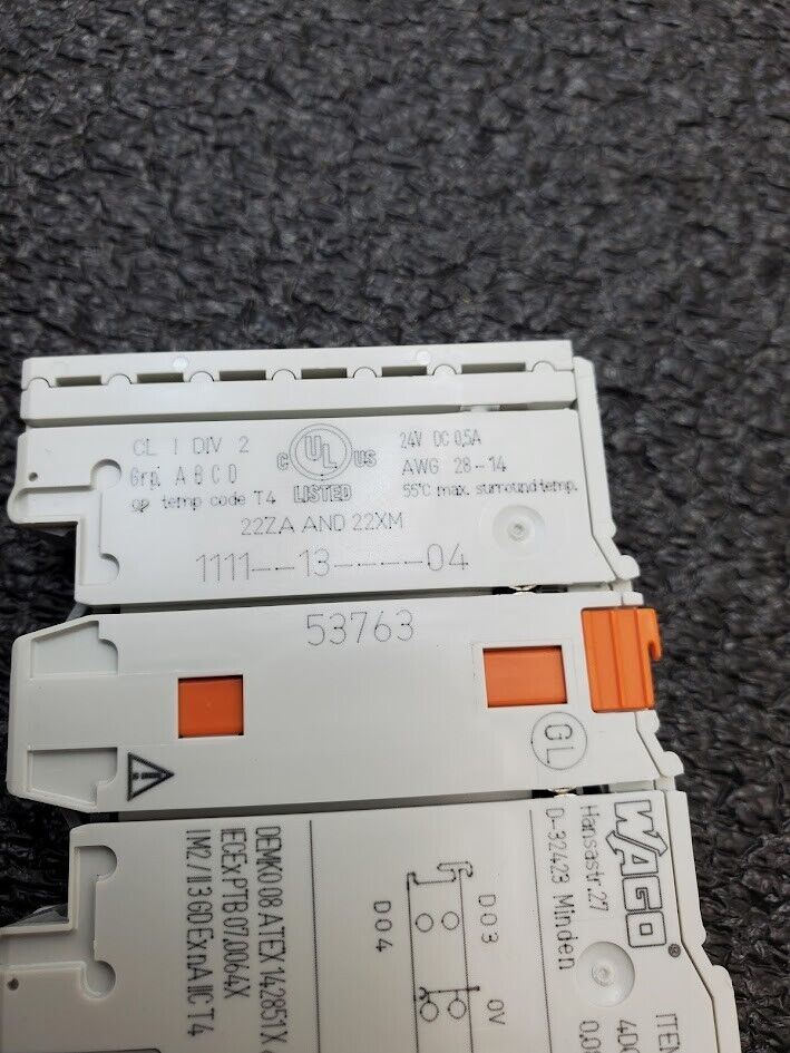 Wago 750-504 4-Channel DC 24V output Module 750504 Working Pull, Guaranteed