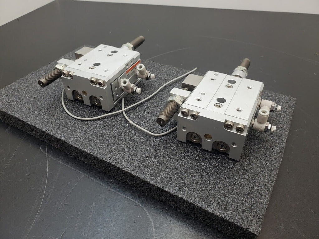 2x TPC NLCD20-20S-W8H Air Slide Pneumatic Linear Table Actuator 20mm Stroke