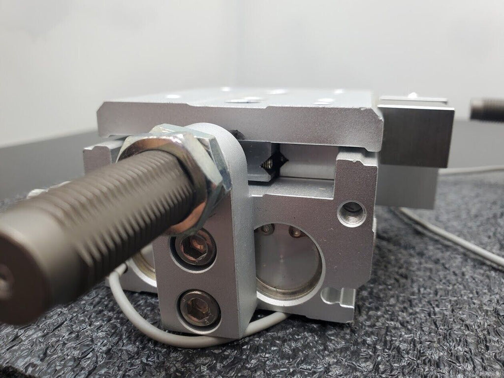 2x TPC NLCD20-20S-W8H Air Slide Pneumatic Linear Table Actuator 20mm Stroke