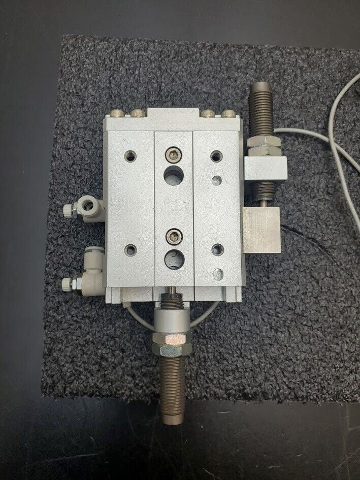 2x TPC NLCD20-20S-W8H Air Slide Pneumatic Linear Table Actuator 20mm Stroke