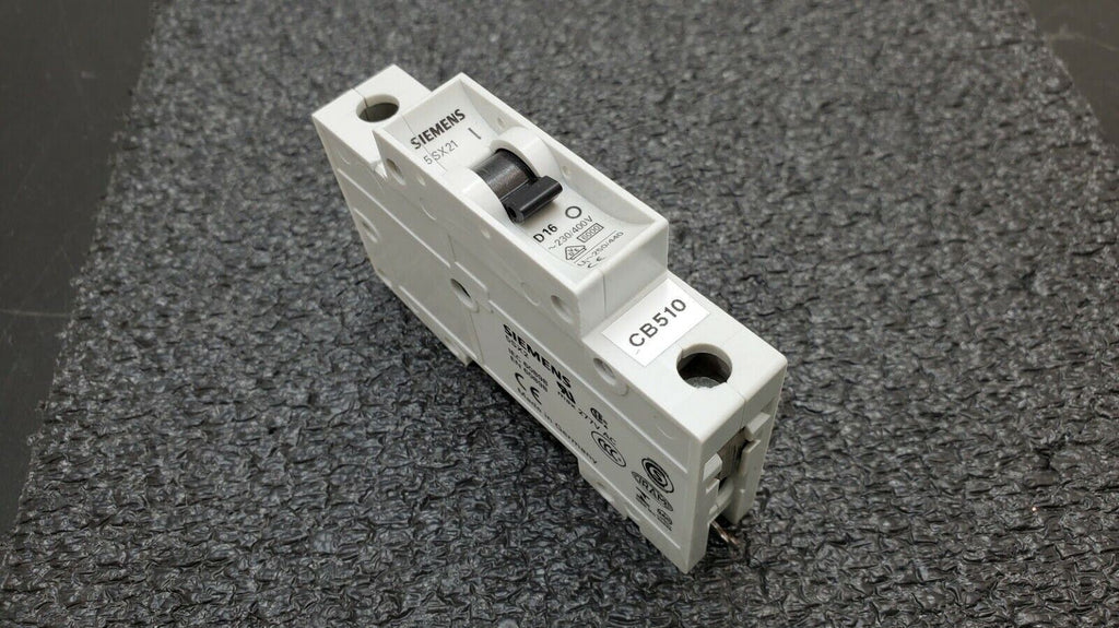 SIEMENS 5SX2 CIRCUIT BREAKER 5SX21 D16 1-Pole  ~230/400V 277 VAC
