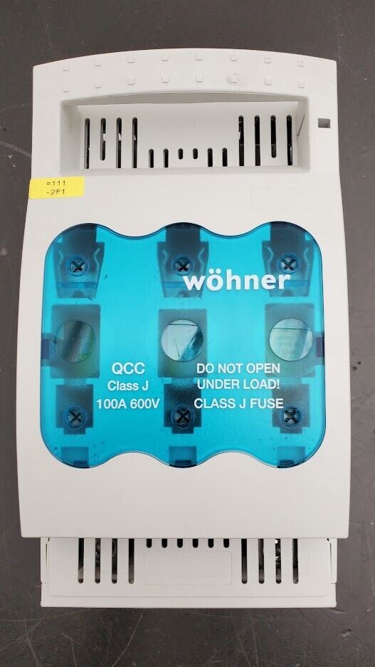 wohner QCC Class J 100A 600V Bus Mount Fuse Holder