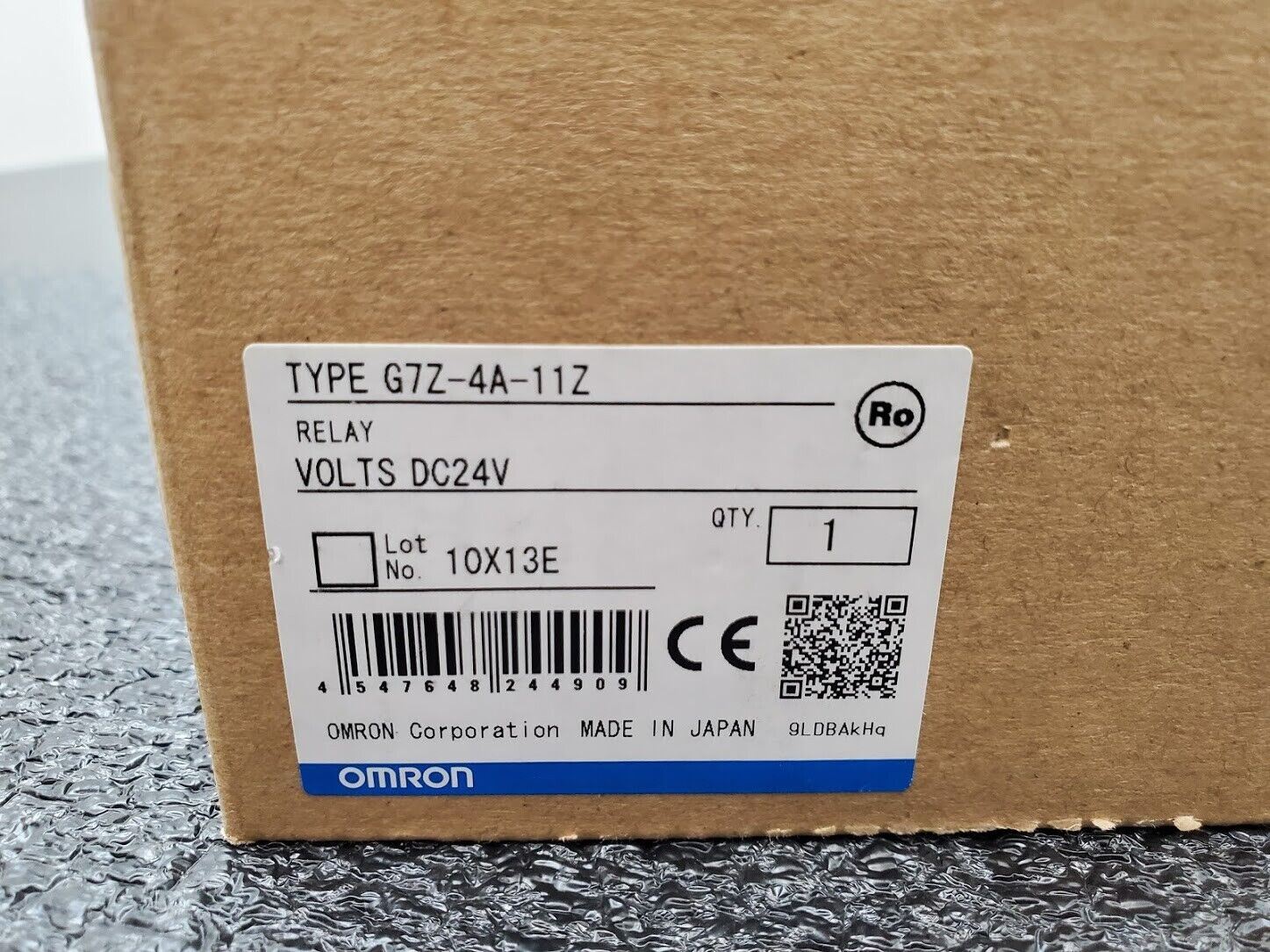 Omron 24VDC Coil Relay G7Z-4A-11Z General Purpose SPST x4 40A 480V max Open Box