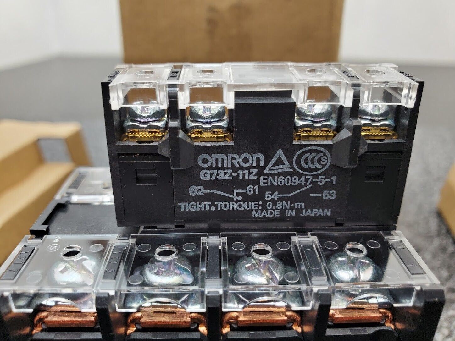 Omron 24VDC Coil Relay G7Z-4A-11Z General Purpose SPST x4 40A 480V max Open Box