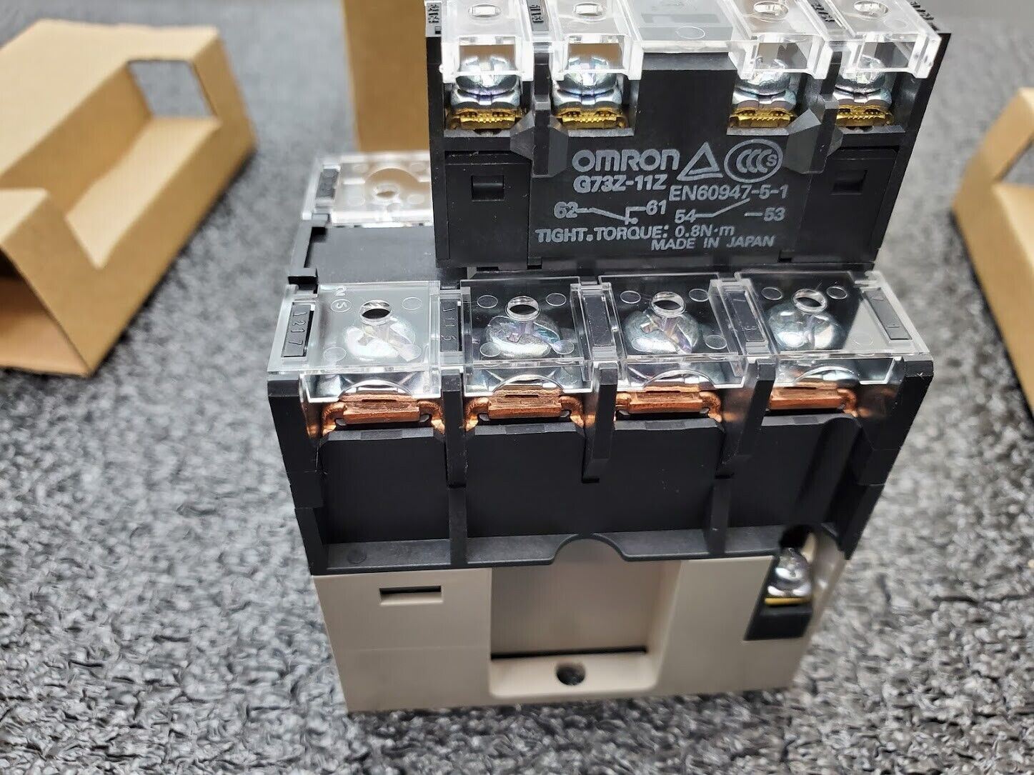 Omron 24VDC Coil Relay G7Z-4A-11Z General Purpose SPST x4 40A 480V max Open Box